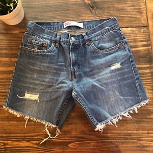 Levi’s Distressed Denim shorts
